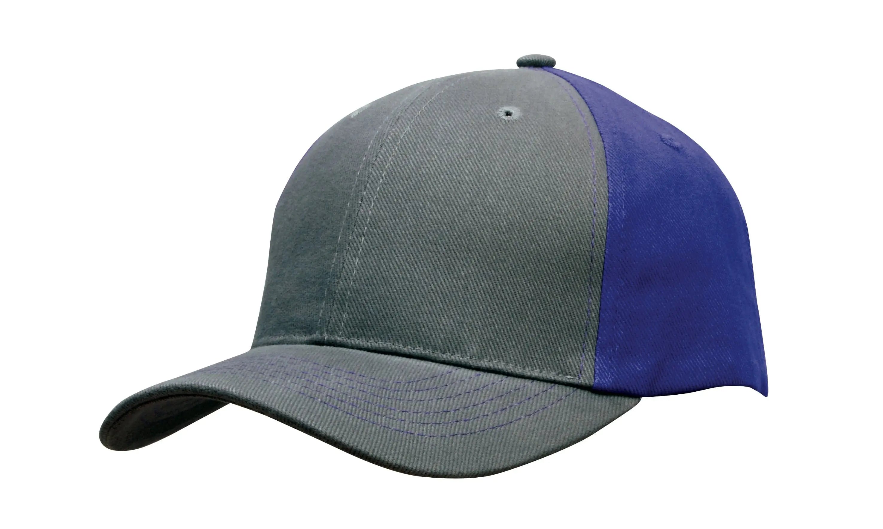 Headwear Brushed Heavy Cotton 2 Tone Cap X12 - 4001 Metro Workwear.
